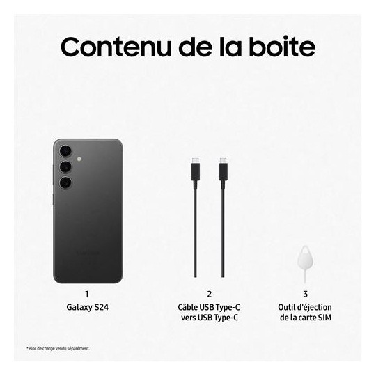 Galaxy S24 256 Go Noir