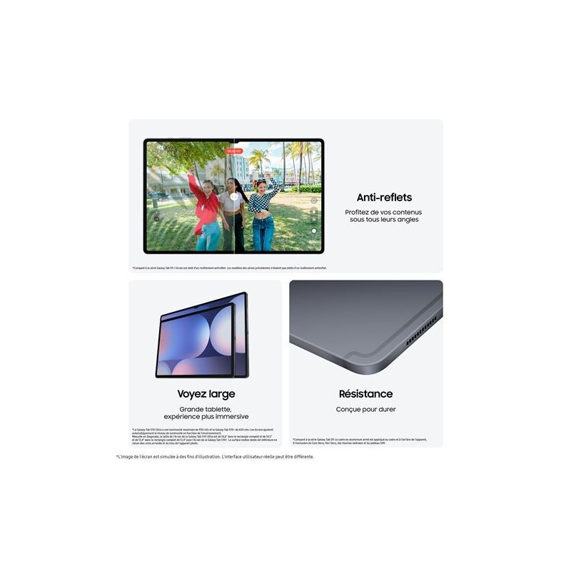 Galaxy Tab S10 Ultra Wifi 256 Go Argent