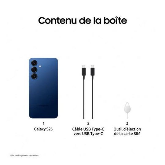 Galaxy S25 256 Go Bleu clair