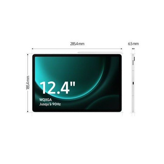 Galaxy Tab S9 FE+ Wifi 128 Go Argent