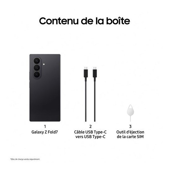 Galaxy Z Fold7 512 Go Noir