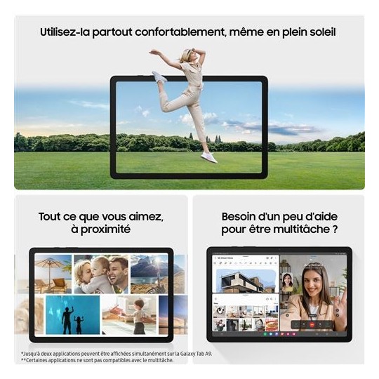 Galaxy Tab A9 Wifi 128 Go Bleu