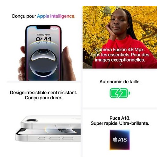 iPhone 16e 256 Go Noir