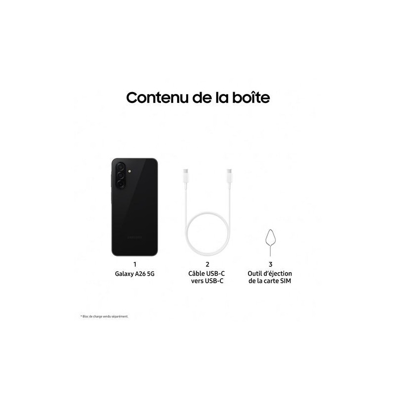 Galaxy A26 5G 128 Go Noir