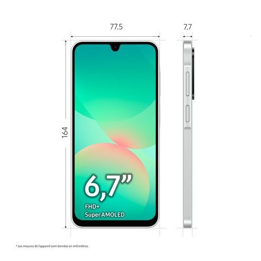 Galaxy A26 5G 256 Go Blanc
