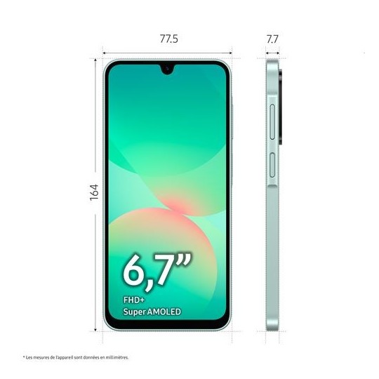 Galaxy A26 5G 256 Go Vert