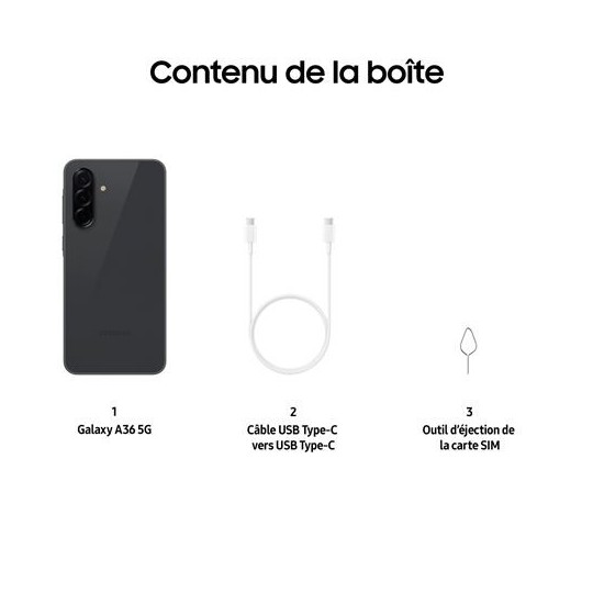 Galaxy A36 5G 256 Go Noir