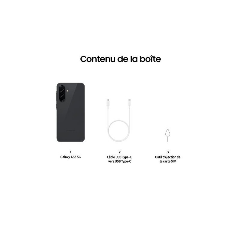 Galaxy A36 5G 256 Go Noir