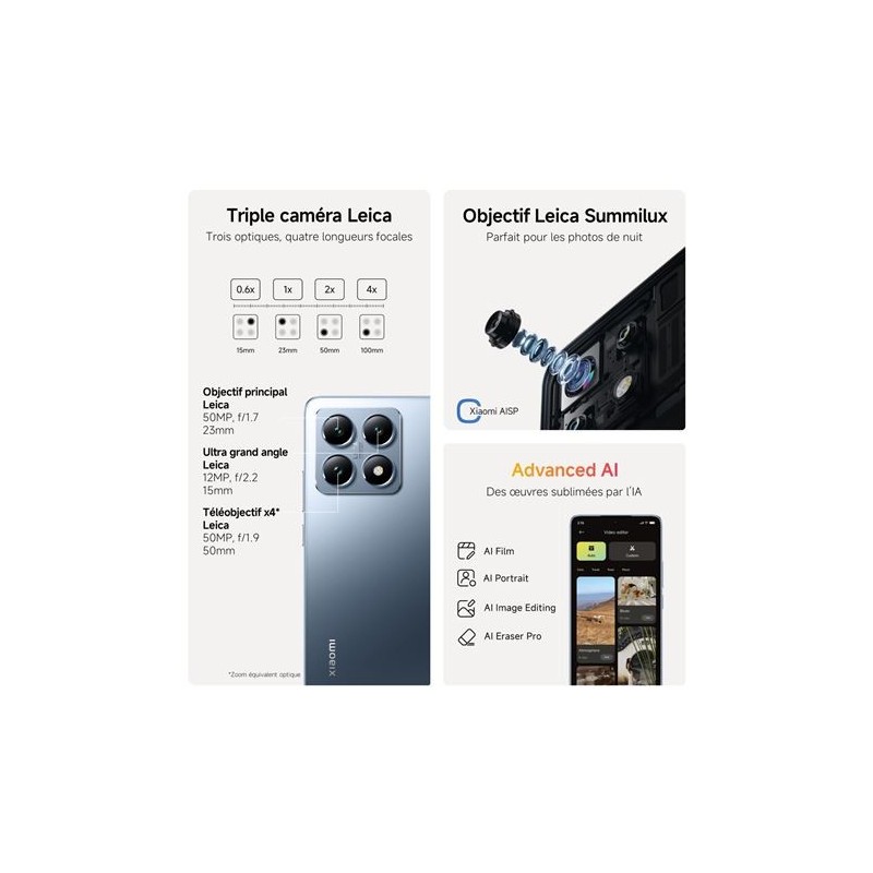 Xiaomi 14T 256 Go Gris